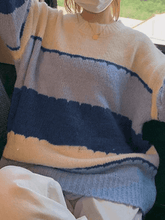 Pullover mit Farbblock-Streifen